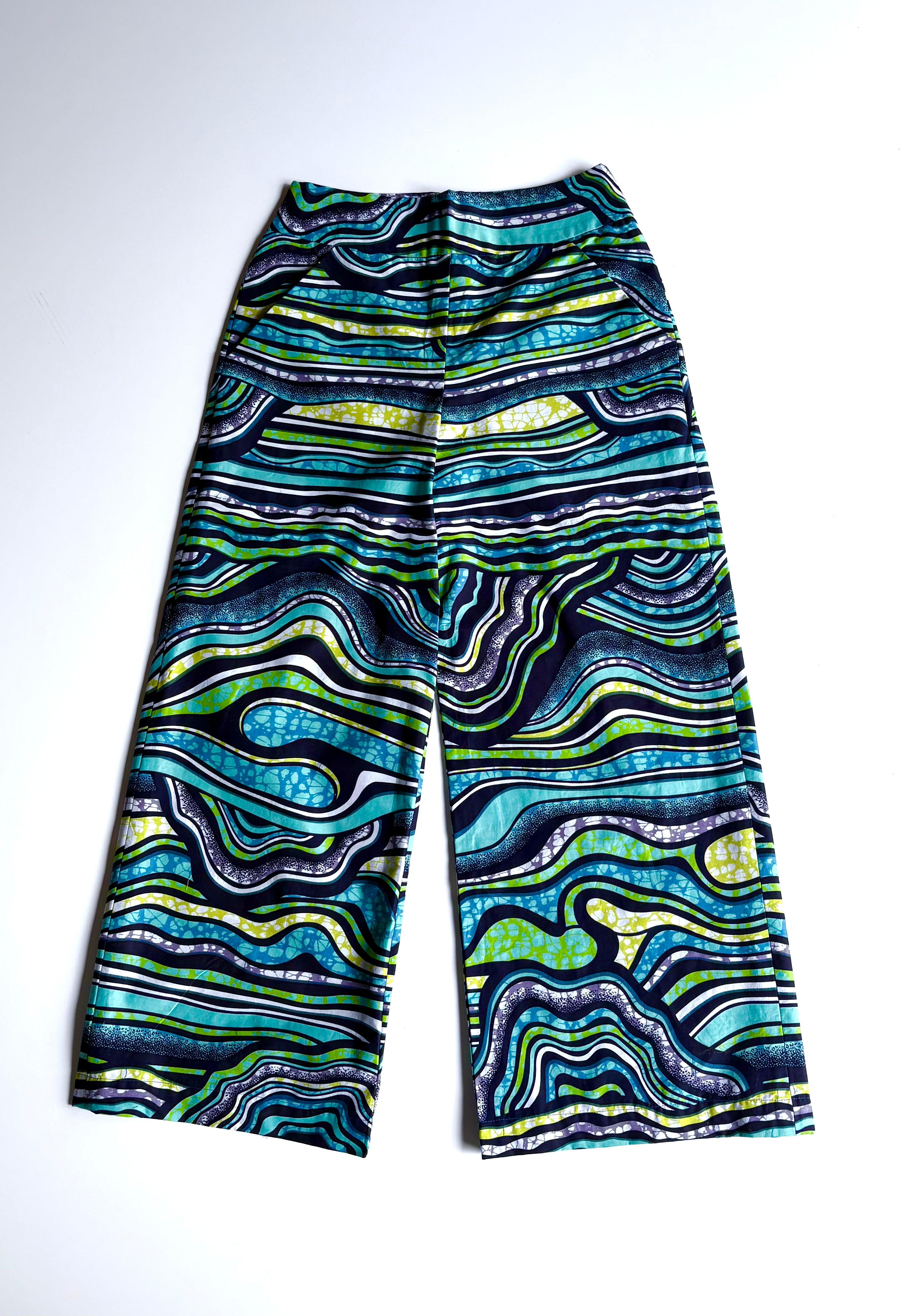 Ocean Current – High-Waisted Wide-Leg Pants