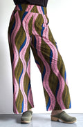 Tropical Wave – High-Waisted Wide-Leg Pants