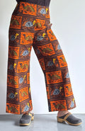 Golden Rooster – High-Waisted Dutch Batik Pants